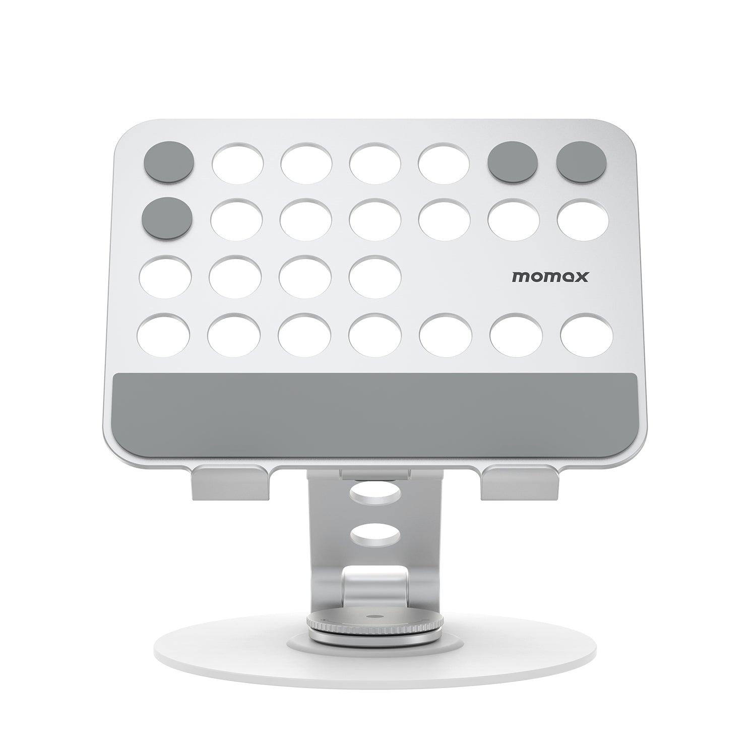 MOMAX FOLD STAND MILA KH12 360-Degree Rotating Portable Tablet Holder Aluminium Alloy Foldable Desktop Stand Bracket MOMAX FOLD STAND MILA KH12 360-Degree Rotating Portable Tablet Holder Aluminium Alloy Foldable Desktop Stand Bracket